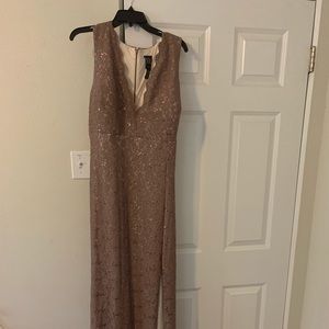 Long Nude Plus Dress
